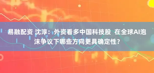 易融配资 沈淳：外资看多中国科技股  在全球AI泡沫争议下哪些方向更具确定性？